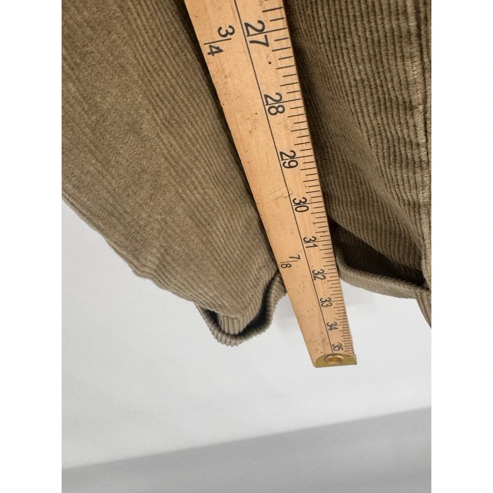 Alexander Julian Colours Pants Mens 34x32 Corduroy Cuffed Casual Pleated‎ Brown